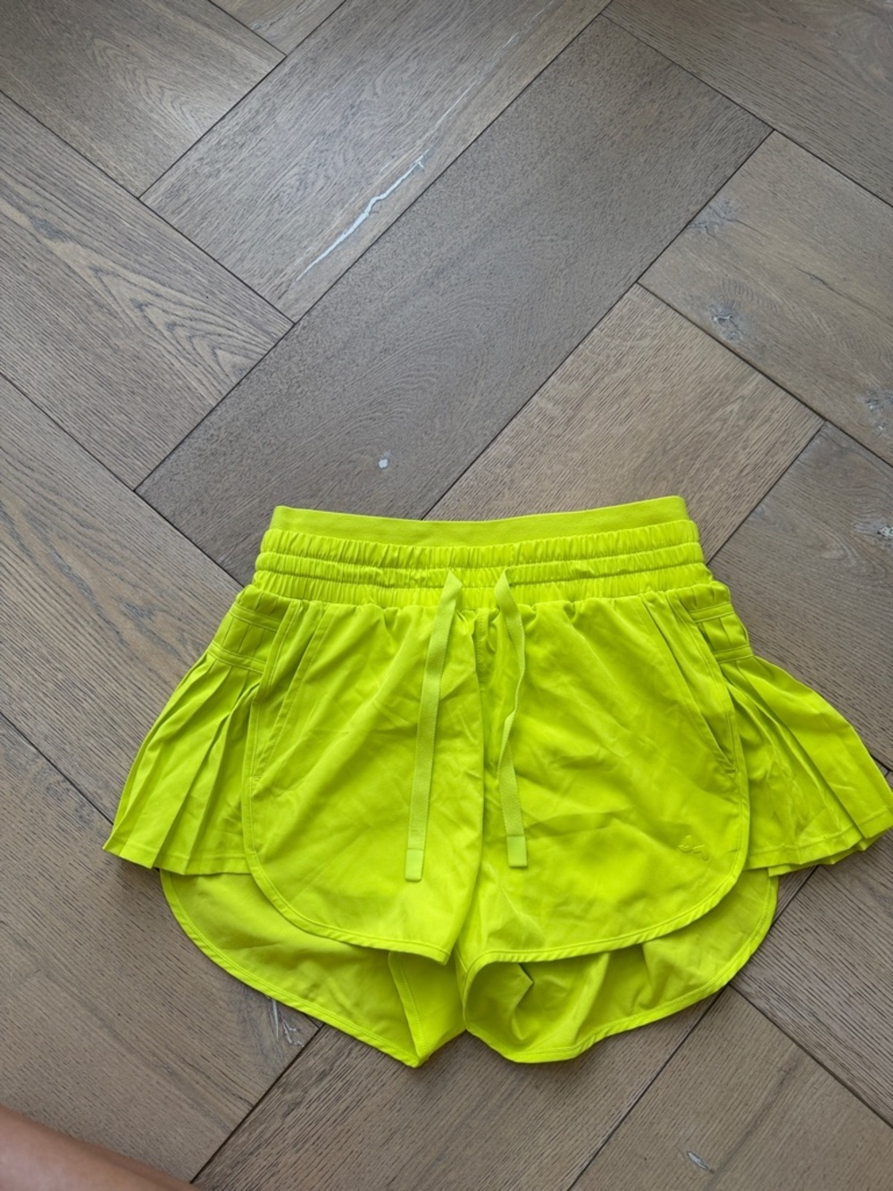 JoyLab Neon Yellow Athletic Shorts with Drawstring